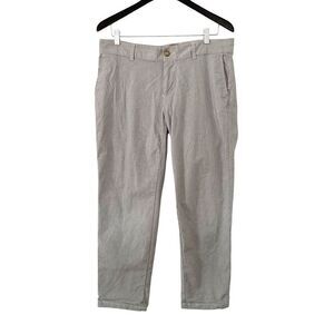 GAP Blue White‎ Pinstripe Girlfriend Khaki Yarn Cotton Pants